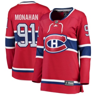 Women's Sean Monahan Montreal Canadiens Fanatics Branded Home Jersey - Breakaway Red