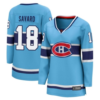 Women's Serge Savard Montreal Canadiens Fanatics Branded Special Edition 2.0 Jersey - Breakaway Light Blue