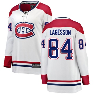 Women's William Lagesson Montreal Canadiens Fanatics Branded Away Jersey - Breakaway White