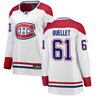 Women's Xavier Ouellet Montreal Canadiens Fanatics Branded Away Jersey - Breakaway White