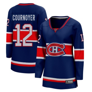 Women's Yvan Cournoyer Montreal Canadiens Fanatics Branded 2020/21 Special Edition Jersey - Breakaway Blue