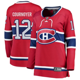 Women's Yvan Cournoyer Montreal Canadiens Fanatics Branded Home Jersey - Breakaway Red