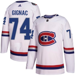 Youth Brandon Gignac Montreal Canadiens Adidas 100 Classic Jersey - Authentic White