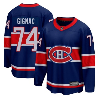 Youth Brandon Gignac Montreal Canadiens Fanatics Branded 2020/21 Special Edition Jersey - Breakaway Blue