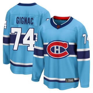Youth Brandon Gignac Montreal Canadiens Fanatics Branded Special Edition 2.0 Jersey - Breakaway Light Blue