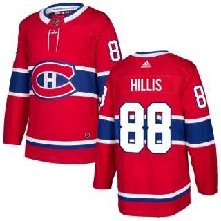 Youth Cameron Hillis Montreal Canadiens Adidas Home Jersey - Authentic Red