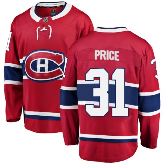 Youth Carey Price Montreal Canadiens Fanatics Branded Home Jersey - Breakaway Red