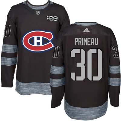 Youth Cayden Primeau Montreal Canadiens 1917- 100th Anniversary Jersey - Authentic Black