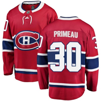 Youth Cayden Primeau Montreal Canadiens Fanatics Branded Home Jersey - Breakaway Red