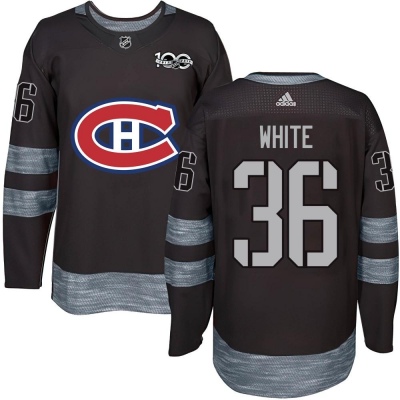 Youth Colin White Montreal Canadiens 1917- 100th Anniversary Jersey - Authentic Black