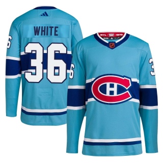 Youth Colin White Montreal Canadiens Adidas Reverse Retro 2.0 Jersey - Authentic Light Blue