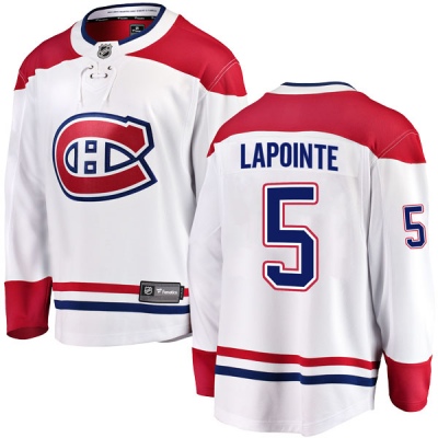 Youth Guy Lapointe Montreal Canadiens Fanatics Branded Away Jersey - Breakaway White