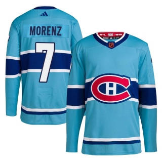 Youth Howie Morenz Montreal Canadiens Adidas Reverse Retro 2.0 Jersey - Authentic Light Blue
