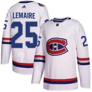 Youth Jacques Lemaire Montreal Canadiens Adidas 100 Classic Jersey - Authentic White