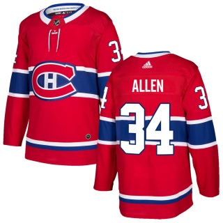 Youth Jake Allen Montreal Canadiens Adidas Home Jersey - Authentic Red