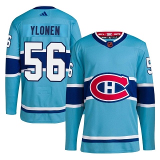 Youth Jesse Ylonen Montreal Canadiens Adidas Reverse Retro 2.0 Jersey - Authentic Light Blue
