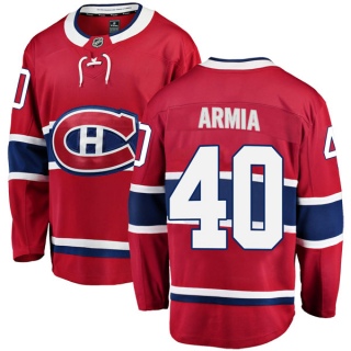 Youth Joel Armia Montreal Canadiens Fanatics Branded Home Jersey - Breakaway Red