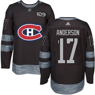 Youth Josh Anderson Montreal Canadiens 1917- 100th Anniversary Jersey - Authentic Black