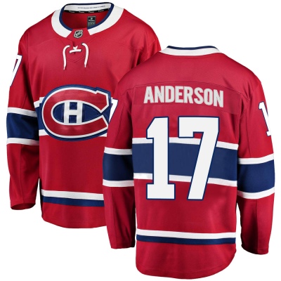 Youth Josh Anderson Montreal Canadiens Fanatics Branded Home Jersey - Breakaway Red