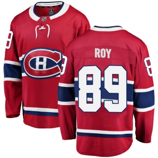 Youth Joshua Roy Montreal Canadiens Fanatics Branded Home Jersey - Breakaway Red