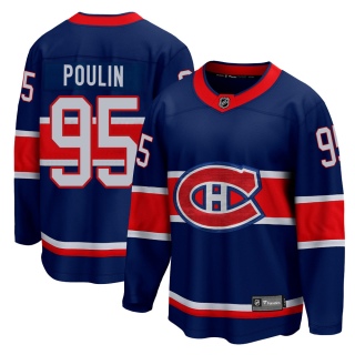 Youth Kevin Poulin Montreal Canadiens Fanatics Branded 2020/21 Special Edition Jersey - Breakaway Blue
