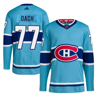 Youth Kirby Dach Montreal Canadiens Adidas Reverse Retro 2.0 Jersey - Authentic Light Blue
