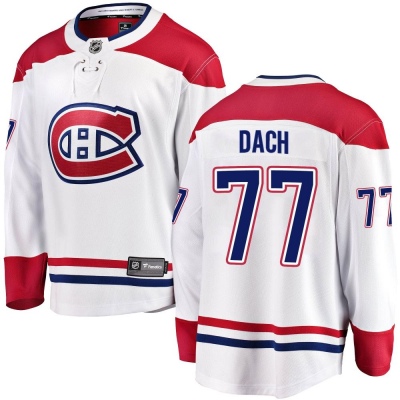 Youth Kirby Dach Montreal Canadiens Fanatics Branded Away Jersey - Breakaway White