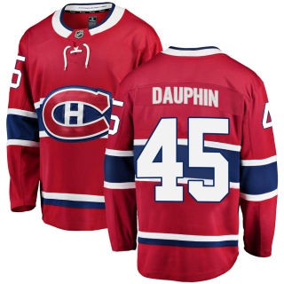 Youth Laurent Dauphin Montreal Canadiens Fanatics Branded Home Jersey - Breakaway Red