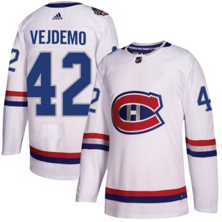 Youth Lukas Vejdemo Montreal Canadiens Adidas 100 Classic Jersey - Authentic White