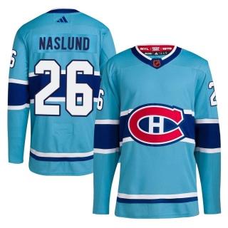 Youth Mats Naslund Montreal Canadiens Adidas Reverse Retro 2.0 Jersey - Authentic Light Blue