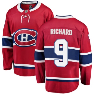 Youth Maurice Richard Montreal Canadiens Fanatics Branded Home Jersey - Breakaway Red