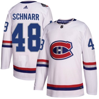 Youth Nathan Schnarr Montreal Canadiens Adidas 100 Classic Jersey - Authentic White
