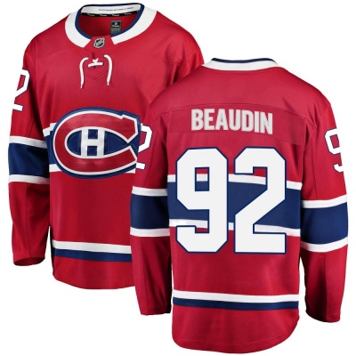 Youth Nicolas Beaudin Montreal Canadiens Fanatics Branded Home Jersey - Breakaway Red