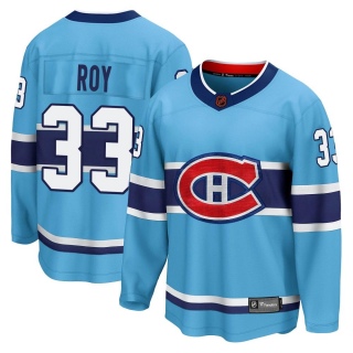 Youth Patrick Roy Montreal Canadiens Fanatics Branded Special Edition 2.0 Jersey - Breakaway Light Blue