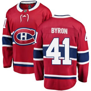 Youth Paul Byron Montreal Canadiens Fanatics Branded Home Jersey - Breakaway Red
