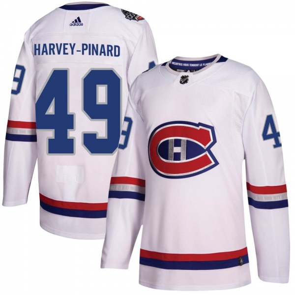 Youth Rafael Harvey-Pinard Montreal Canadiens Adidas 100 Classic Jersey - Authentic White