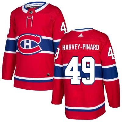 Youth Rafael Harvey-Pinard Montreal Canadiens Adidas Home Jersey - Authentic Red