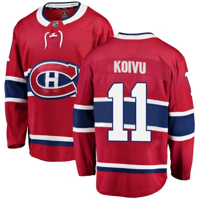Youth Saku Koivu Montreal Canadiens Fanatics Branded Home Jersey - Breakaway Red
