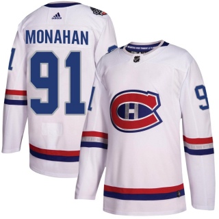 Youth Sean Monahan Montreal Canadiens Adidas 100 Classic Jersey - Authentic White
