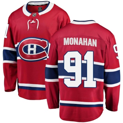 Youth Sean Monahan Montreal Canadiens Fanatics Branded Home Jersey - Breakaway Red