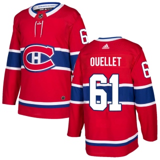 Youth Xavier Ouellet Montreal Canadiens Adidas Home Jersey - Authentic Red